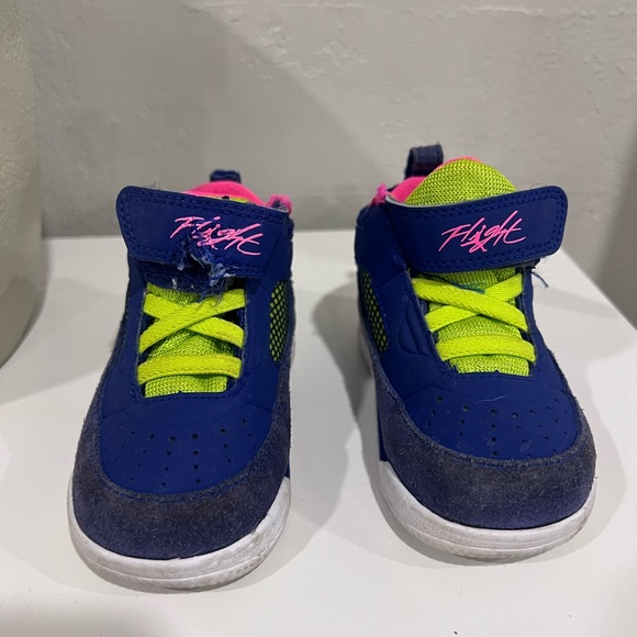 Jordan Flight GT Toddler Shoes Deep Royal Blue/Green/Hyper Pink - Picture 1 of 5